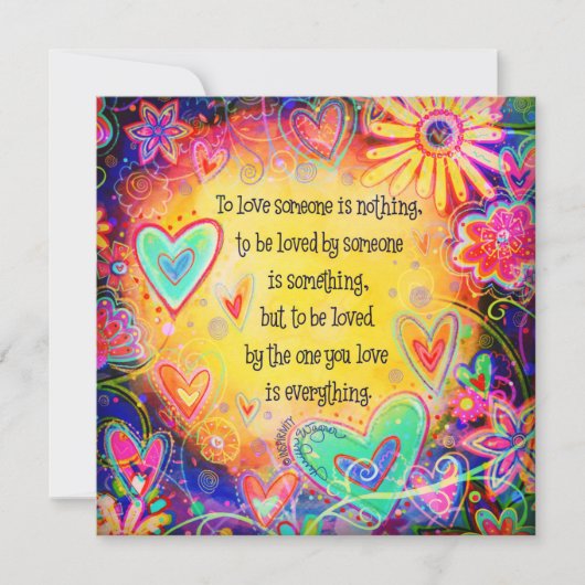 人を愛する引用文かわいらしフローラ (正面)