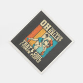 人を投げるのが得意です スタンダードランチョンナプキン (角)