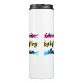 人を挙げて起きる タンブラー (裏面)