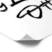 人を挙げて起きる ポスター (角)