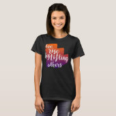 人を挙げて起きる Tシャツ (正面フル)