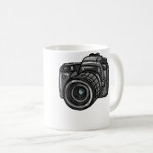 人を撃つ写真のユーモア コーヒーマグカップ (正面右)