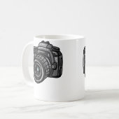 人を撃つ写真のユーモア コーヒーマグカップ (正面左)