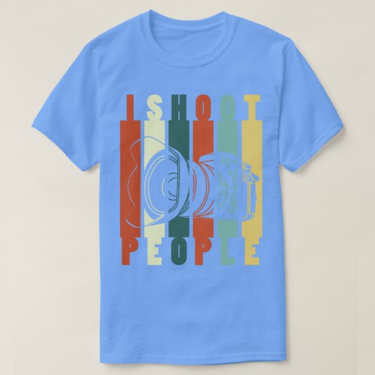 人を撃つ（写真） Tシャツ (デザイン正面)