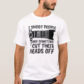 人を撃つ Tシャツ (正面)
