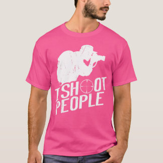 人を撮る写真ギフトカメラマン Tシャツ
