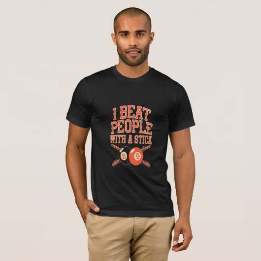 人を棒で叩く Tシャツ (正面フル)