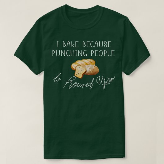 人を殴るのはおもしろいに眉をひそめるからだ Tシャツ (デザイン正面)