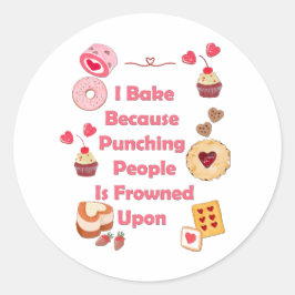 人を殴るのは眉をひそめるからだ ラウンドシール