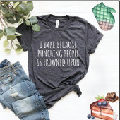 人を殴るのは眉をひそめるからだ Tシャツ