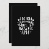 人を殴るのは眉をひそめるからヨガをする 招待状 (正面/裏面)