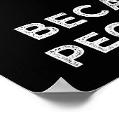 人を殴るのは違法だから金属を打つ ポスター (角)