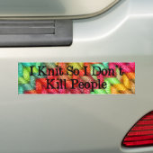 人を殺さないように編おもしろいむ バンパーステッカー (車上)