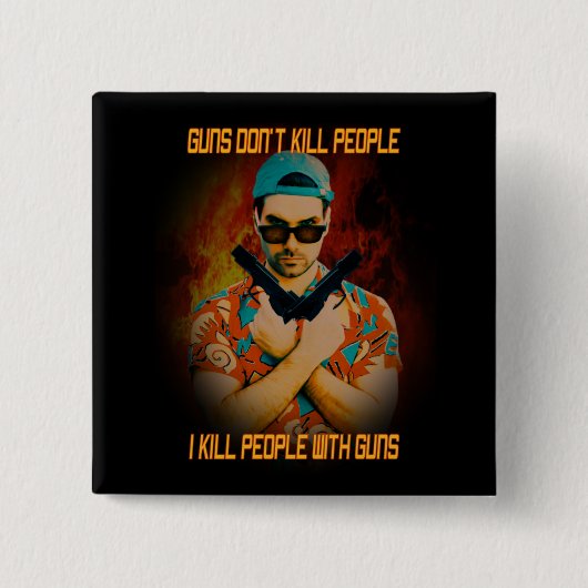 人を殺す 缶バッジ (正面)