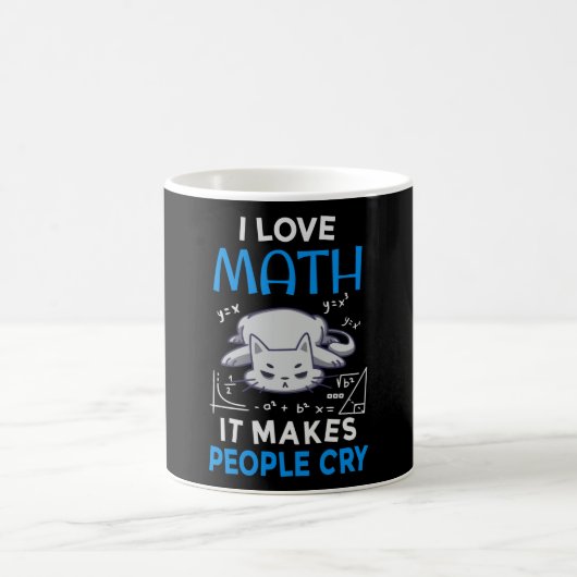 人を泣かせる数学が大好き コーヒーマグカップ (中央)
