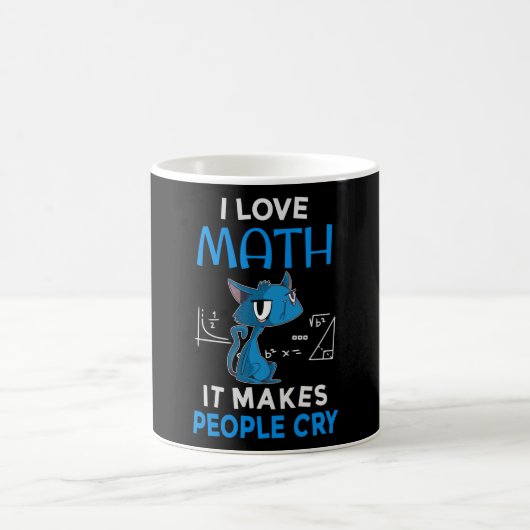 人を泣かせる数学が大好き コーヒーマグカップ (中央)