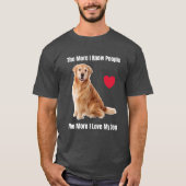 人を知れば知るほど自分のゴルディを愛する Tシャツ (正面)