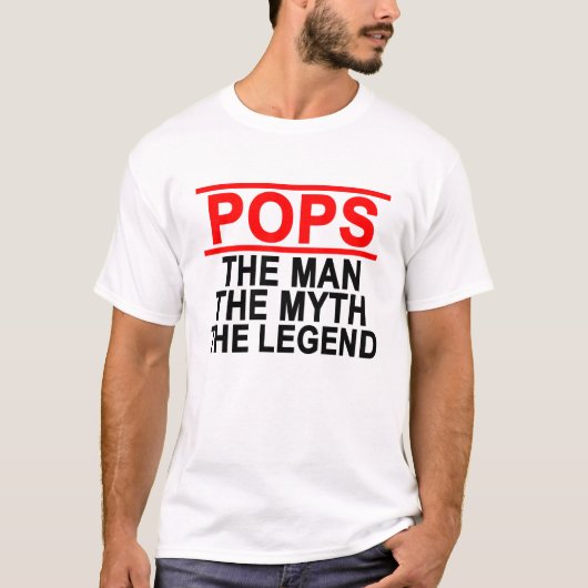 人を神話伝説ぽんと鳴らします Tシャツ (正面)