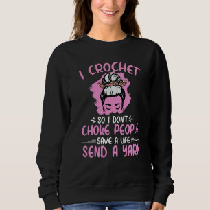 人を絞め殺さないための編み物 Grandma Mom Croc スウェットシャツ