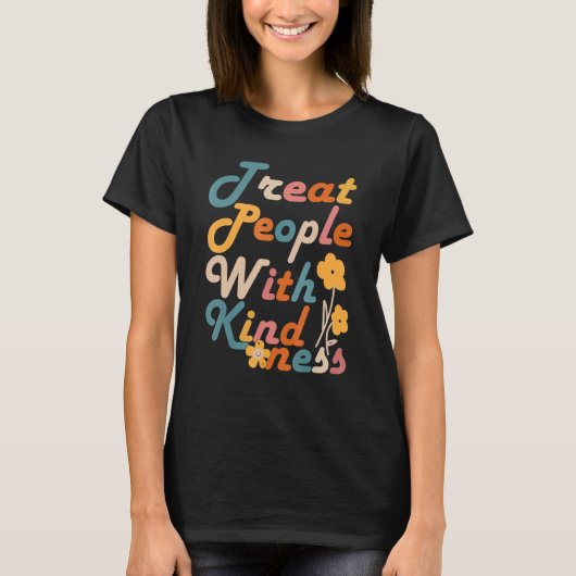 人を親切なトレンディーで接カッコいいする Tシャツ (正面)