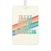 人を親切な車の空気清浄剤で治療する カーエアーフレッシュナー (裏面)