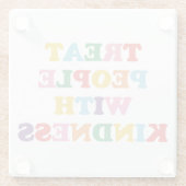 人を親切に扱う ガラスコースター (裏面)