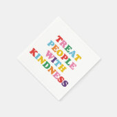 人を親切に扱う スタンダードカクテルナプキン (角)