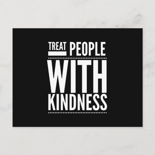 人を親切に扱う ポストカード (正面)