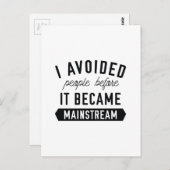 人を避けた ポストカード (正面/裏面)