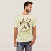 人を配置するべき生命進化の霊長目繭の蝶 Tシャツ (正面フル)