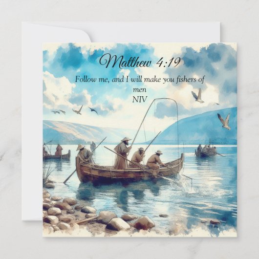 人を釣る漁師の聖書の箇所 (正面)