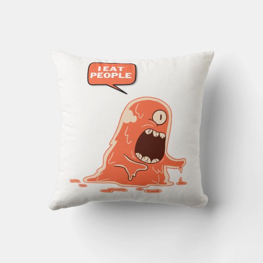 人を食べる クッション (裏面)