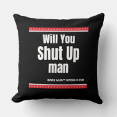 人を黙らせるか クッション (正面)