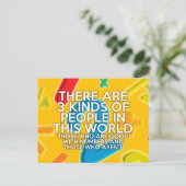 人を３つのタイプに分けることができる。 数学が好きな人。 数学が嫌いな人。 数学が苦手な人。 ポストカード (スタンド正面)