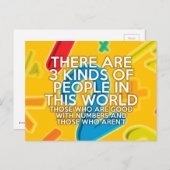 人を３つのタイプに分けることができる。 数学が好きな人。 数学が嫌いな人。 数学が苦手な人。 ポストカード (正面/裏面)