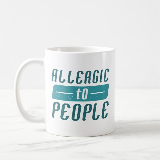 人アレルギーである コーヒーマグカップ (左)