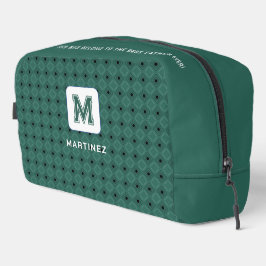 人エレガント/父のための灰色がかった緑のトイレタリーバッグ ドップキット