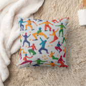 人カラフルとの装飾用クッション クッション (ブランケット)