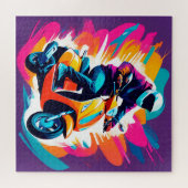 人カラフルの描く芸術 ジグソーパズル (横)