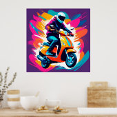 人カラフルの描く芸術 ポスター (キッチン)