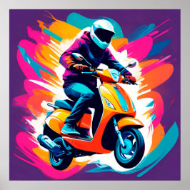 人カラフルの描く芸術 ポスター