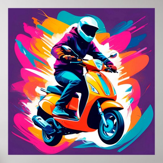 人カラフルの描く芸術 ポスター (正面)