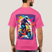 人カラフルの描く芸術 Tシャツ (裏面)