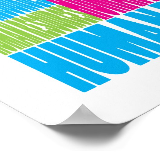 人カラフル材 ポスター (角)