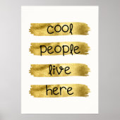 人クール々はここに住む ポスター (正面)