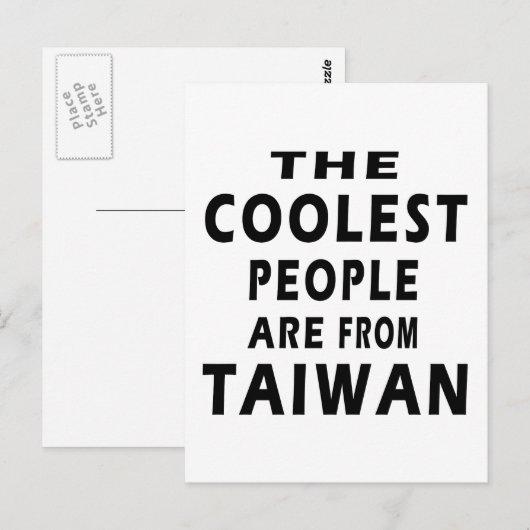 人クールは台湾より ポストカード (正面/裏面)