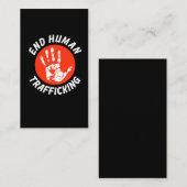 人ストップ権の人身売買 名刺 (正面/裏面)