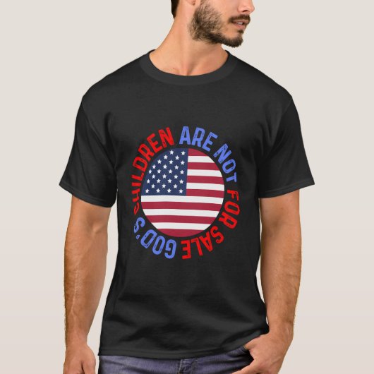 人ストップ身売買の神の子供は為ではない Tシャツ (正面)