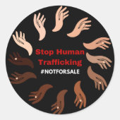 人ストップ身売買 ラウンドシール (正面)