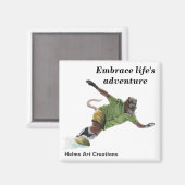 人スノーボーダースポーツファンタジーボタンマグネット マグネット (正面/裏面)